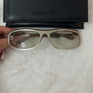 CHANEL Metallic Sunglasses